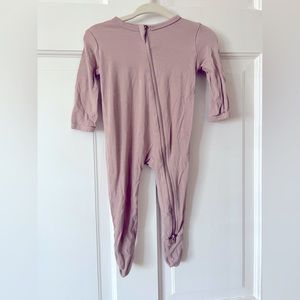 Kyte zipper footie in sunset